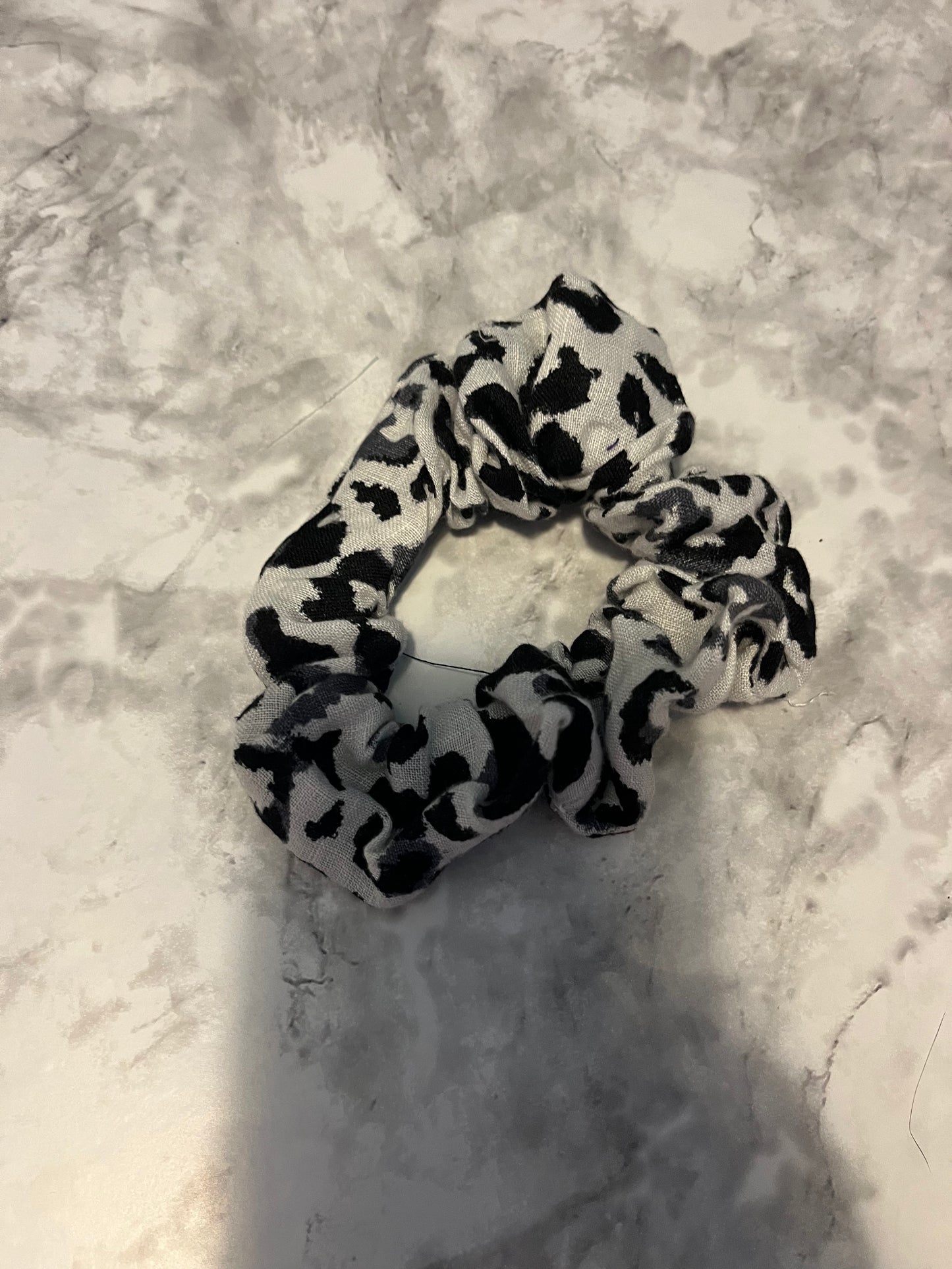Black and White Standard Scrunchie